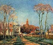 Camille Pissarro Dorfeingang von Voisins France oil painting artist